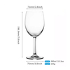 390ml 13.2oz Lead Free Crystal Glass Wine Glass Goblet