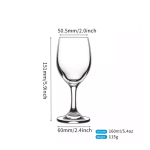 160ml 5.41oz Machine Blown Design Bulk Crystal Wine Glasses